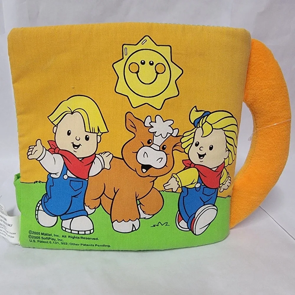 Fisher Price Little People Baby‎ Animal Sounds Soft Book Interactive Play Learn